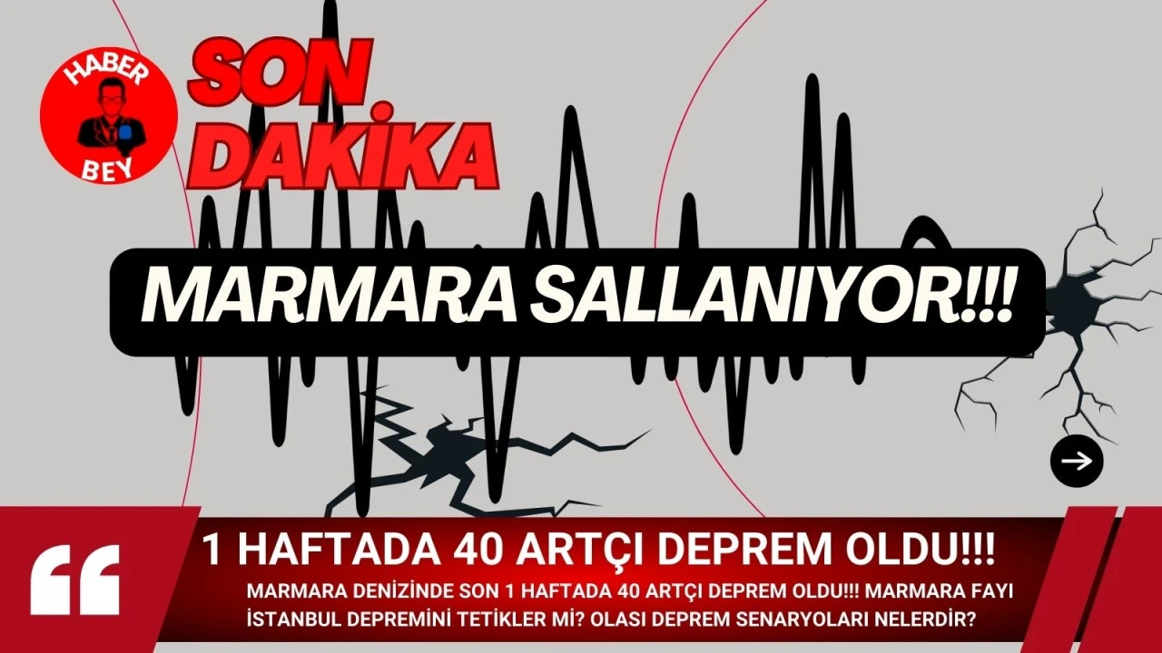 Marmara Denizinde Son 1 Haftada 40 Artçı Deprem oldu!!! Marmara Fayı İstanbul Depremini tetikler mi? Olası deprem Senaryoları nelerdir?