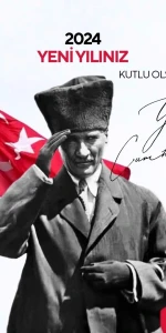 Yeni yıl Mesajları Atatürk'lü 2024