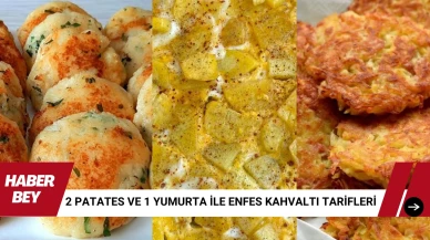 2 Patates ve 1 Yumurta ile Enfes Kahvaltı tarifleri